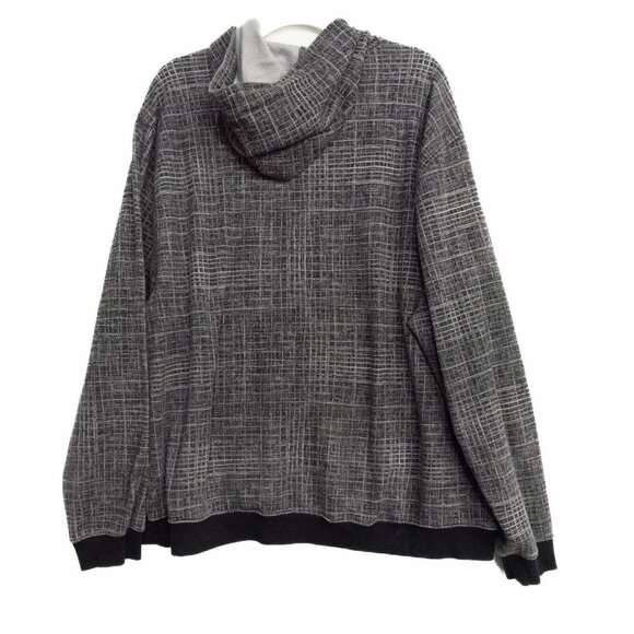 SB Tech Mens Medium Gray Sweater Solid Long Sleeve Pullover Hooded Casual 2XL - Picture 7 of 7